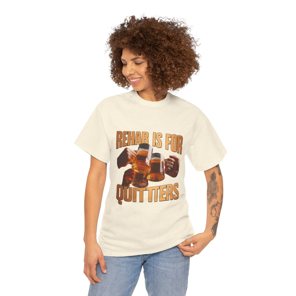 Rihab Is for Quitters – Funny Sarcastic T-Shirt