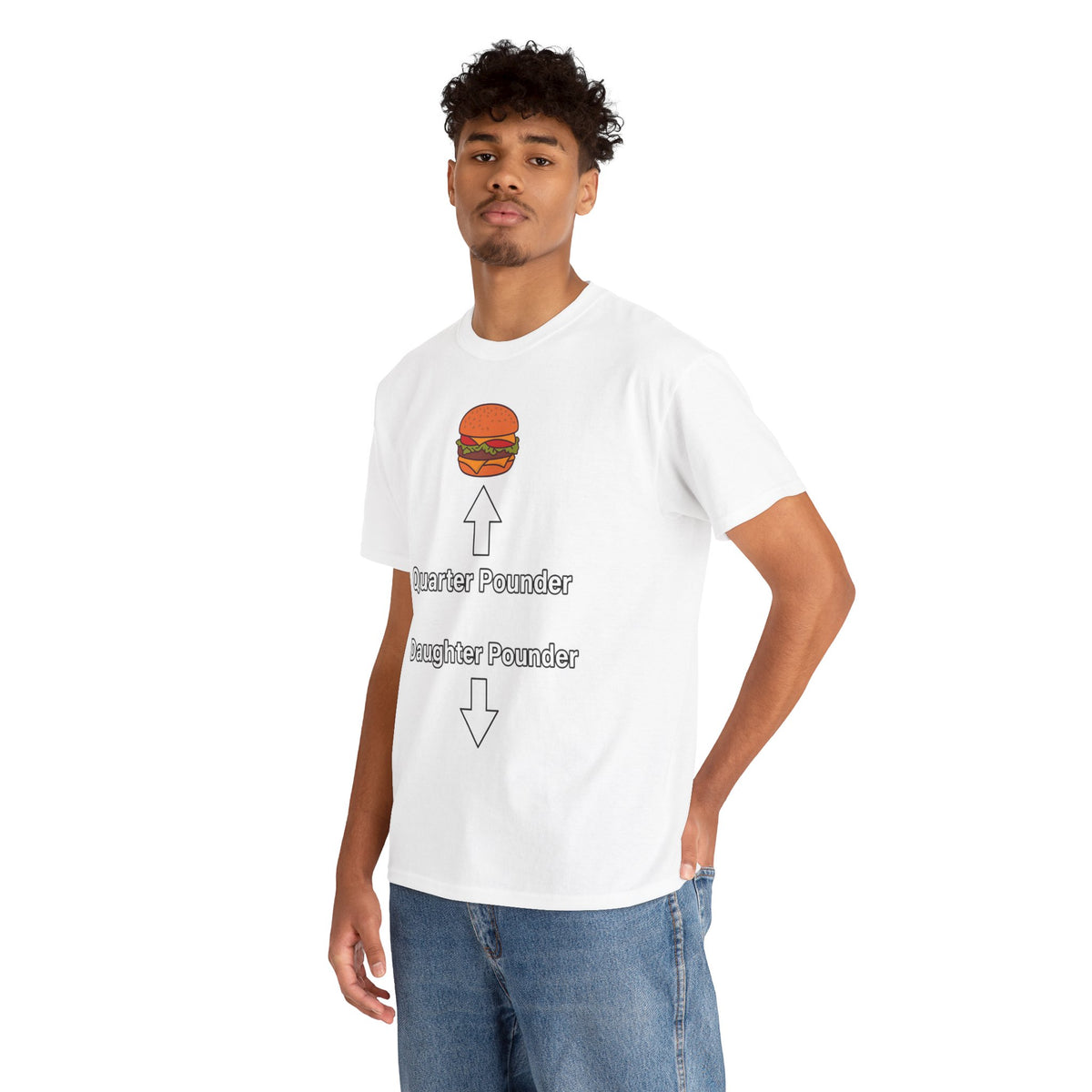 Daughter Pounder Funny Food Graphic T-Shirt