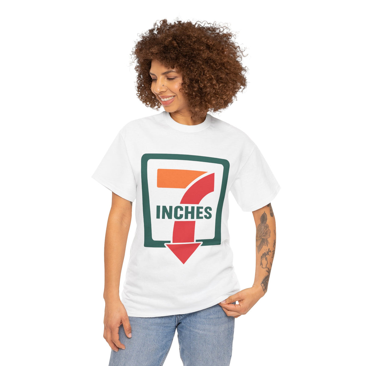 7 Inches – Funny Innuendo Graphic T-Shirt