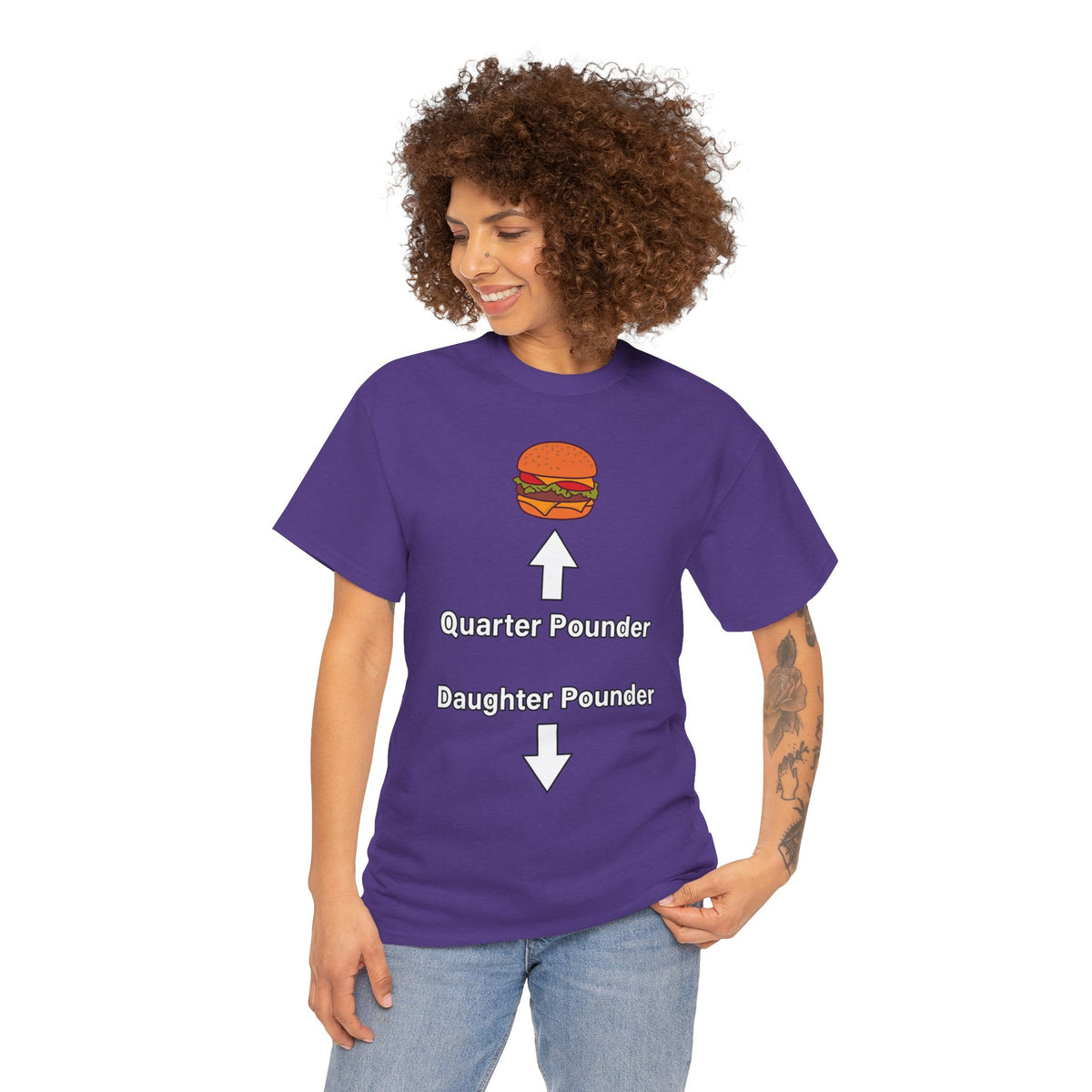 Daughter Pounder Funny Food Graphic T-Shirt