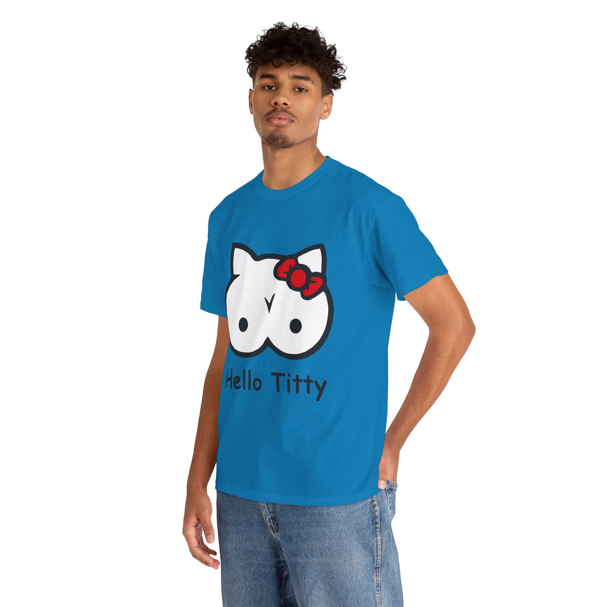 Hello Titty – Funny Offensive Parody T-Shirt